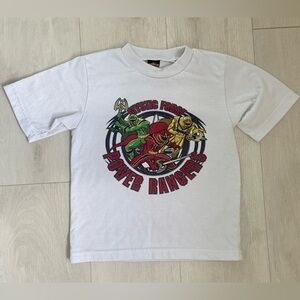 Power Ranger Mystic Force White Tee. Vintage Kids.Fits Size 4